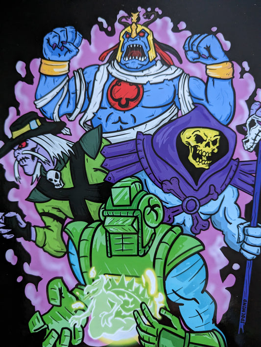 VHS Villains A4 Print - magic