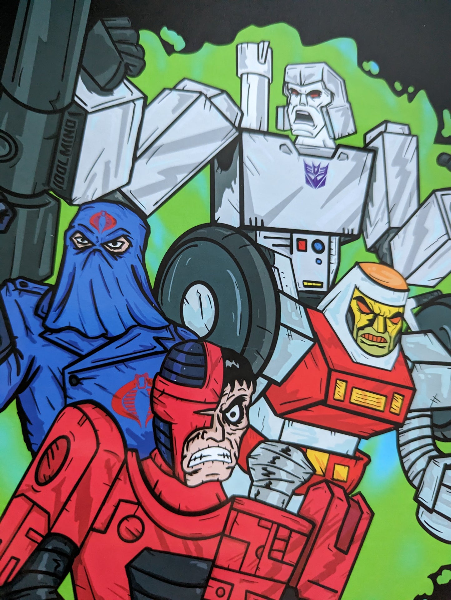 VHS Villains A4 Print - robots