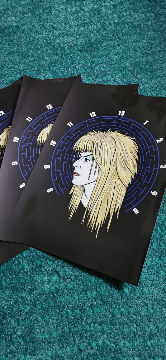 Labyrinth Goblin King David Bowie A4 print