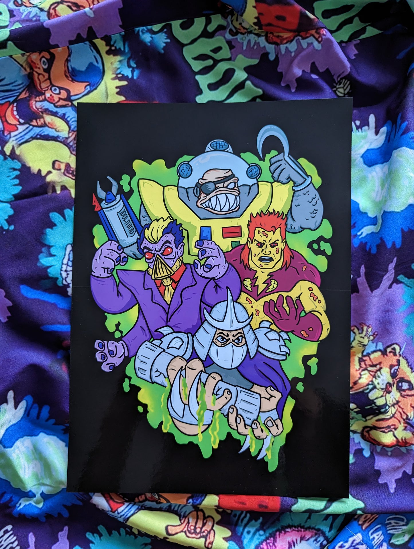 VHS Villains A4 Print - pollution