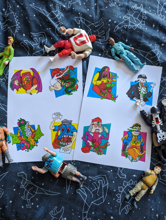 Ghostbusters Haunted Humans A4 Print Set