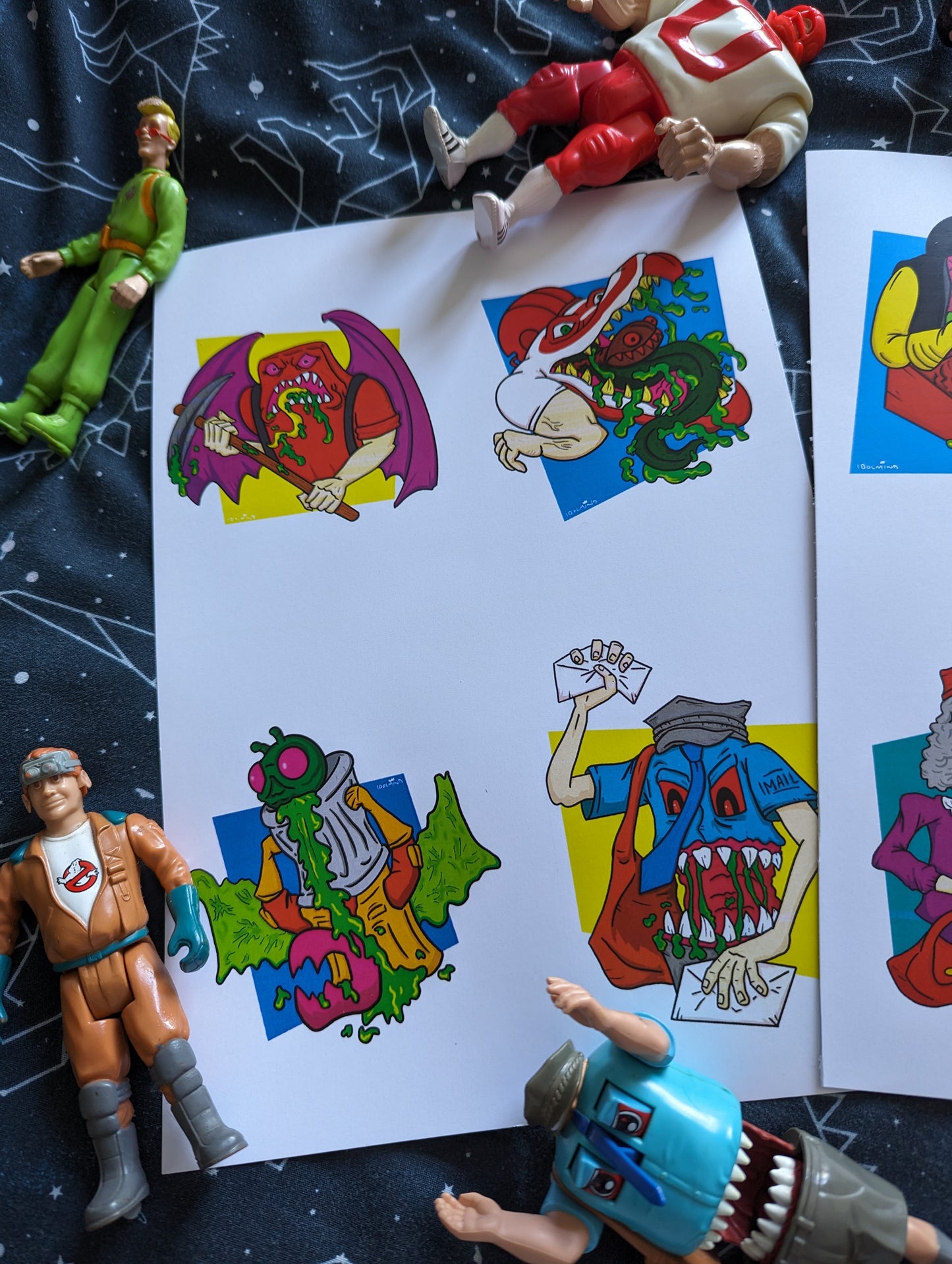 Ghostbusters Haunted Humans A4 Print Set