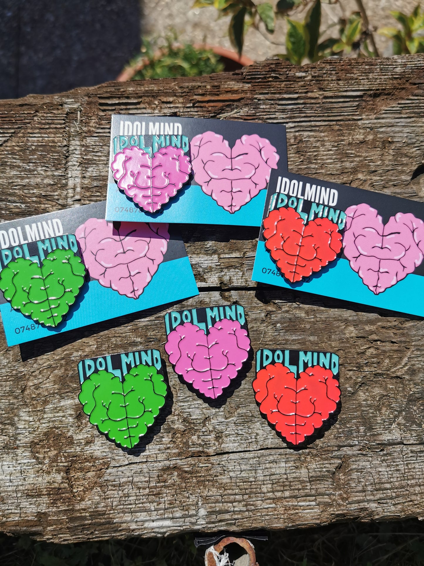 Brain Heart Enamel Pin