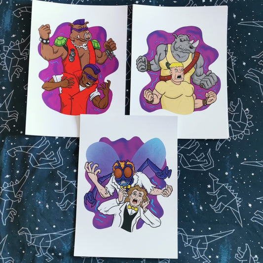 Ninja Turtles Villians Print set