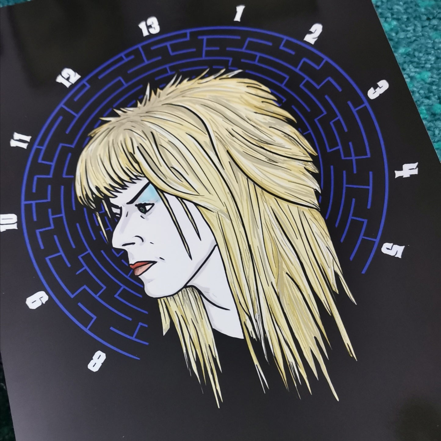 Labyrinth Goblin King David Bowie A4 print