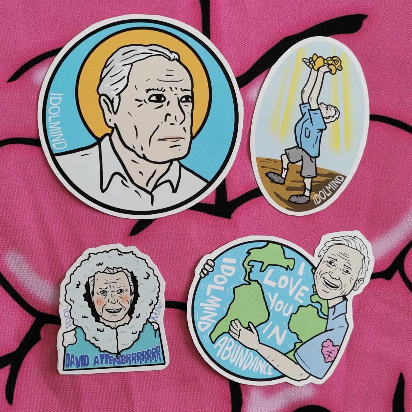 David Attenborough Sticker pack