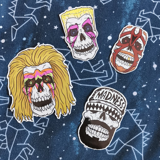 Wrestle Skulls Sticker Pack 1