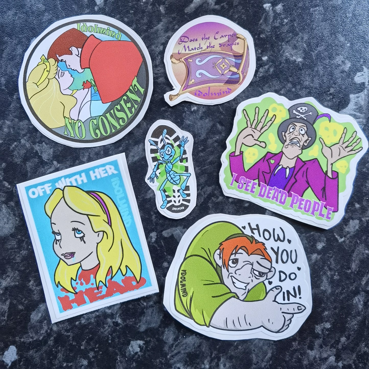 Dark Disney Sticker Set 3